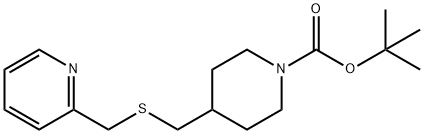 4-(Pyridin-2-ylMethylsulfanylMethyl
)-piperidine-1-carboxylic acid tert
-butyl ester Struktur