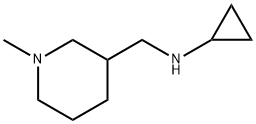 Cyclopropyl-(1-Methyl-piperidin-3-ylMethyl)-aMine Struktur