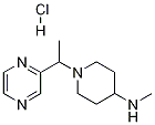 Methyl-[1-(1-pyrazin-2-yl-ethyl)-piperidin-4-yl]-aMine hydrochloride Struktur