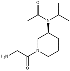 N-[(S)-1-(2-AMino-acetyl)-piperidin-3-yl]-N-isopropyl-acetaMide Struktur