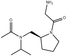 N-[(S)-1-(2-AMino-acetyl)-pyrrolidin-2-ylMethyl]-N-isopropyl-acetaMide Struktur