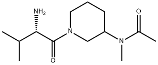 N-[1-((S)-2-AMino-3-Methyl-butyryl)-piperidin-3-yl]-N-Methyl-acetaMide Struktur