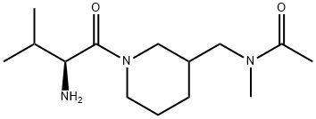 N-[1-((S)-2-AMino-3-Methyl-butyryl)-piperidin-3-ylMethyl]-N-Methyl-acetaMide Struktur