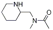 N-Methyl-N-piperidin-2-ylMethyl-acetaMide Struktur