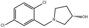 (S)-1-(2,5-Dichloro-benzyl)-pyrrolidin-3-ol Struktur