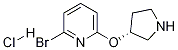 2-Bromo-6-((R)-pyrrolidin-3-yloxy)-pyridine hydrochloride Struktur