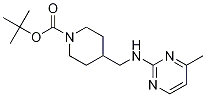 4-[(4-Methyl-pyrimidin-2-ylamino)-methyl]-piperidine-1-carboxylic acid tert-butyl ester Struktur