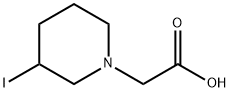 (3-Iodo-piperidin-1-yl)-acetic acid Struktur