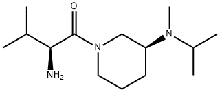 (S)-2-AMino-1-[(S)-3-(isopropyl-Methyl-aMino)-piperidin-1-yl]-3-Methyl-butan-1-one Struktur