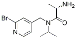 (S)-2-AMino-N-(2-broMo-pyridin-4-ylMethyl)-N-isopropyl-propionaMide Struktur