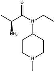 (S)-2-AMino-N-ethyl-N-(1-Methyl-piperidin-4-yl)-propionaMide Struktur