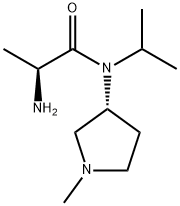 (S)-2-AMino-N-isopropyl-N-((R)-1-Methyl-pyrrolidin-3-yl)-propionaMide Struktur