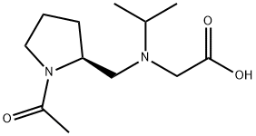 [((S)-1-Acetyl-pyrrolidin-2-ylMethyl)-isopropyl-aMino]-acetic acid Struktur