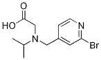 [(2-BroMo-pyridin-4-ylMethyl)-isopropyl-aMino]-acetic acid Struktur