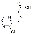 [(3-Chloro-pyrazin-2-ylMethyl)-Methyl-aMino]-acetic acid Struktur