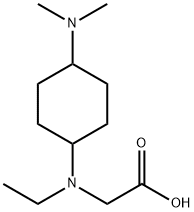 [(4-DiMethylaMino-cyclohexyl)-ethyl-aMino]-acetic acid Struktur