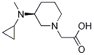 [(S)-3-(Cyclopropyl-Methyl-aMino)-piperidin-1-yl]-acetic acid Struktur