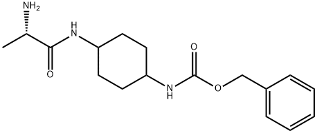 [4-((S)-2-AMino-propionylaMino)-cyclohexyl]-carbaMic acid benzyl ester Struktur