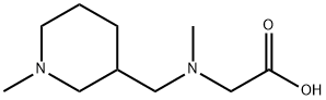 [Methyl-(1-Methyl-piperidin-3-ylMethyl)-aMino]-acetic acid Struktur