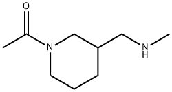 1-(3-MethylaMinoMethyl-piperidin-1-yl)-ethanone Struktur