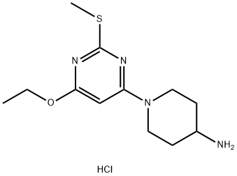 1-(6-Ethoxy-2-Methylsulfanyl-pyriMidin-4-yl)-piperidin-4-ylaMine hydrochloride Struktur