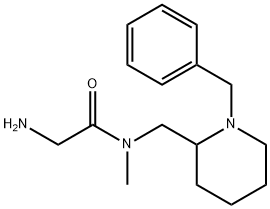 2-AMino-N-(1-benzyl-piperidin-2-ylMethyl)-N-Methyl-acetaMide Struktur