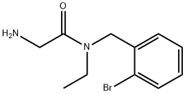 2-AMino-N-(2-broMo-benzyl)-N-ethyl-acetaMide Struktur