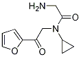 2-AMino-N-cyclopropyl-N-(2-furan-2-yl-2-oxo-ethyl)-acetaMide Struktur