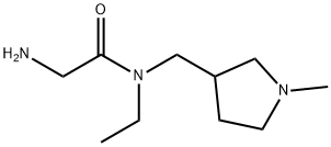 2-AMino-N-ethyl-N-(1-Methyl-pyrrolidin-3-ylMethyl)-acetaMide Struktur