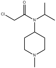 2-Chloro-N-isopropyl-N-(1-Methyl-piperidin-4-yl)-acetaMide Struktur