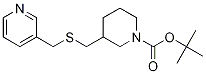 3-(Pyridin-3-ylMethylsulfanylMethyl
)-piperidine-1-carboxylic acid tert
-butyl ester Struktur