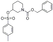 3-(Toluene-4-sulfonyloxy)-piperidine-1-carboxylic acid benzyl ester Struktur