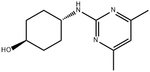 4-(4,6-DiMethyl-pyriMidin-2-ylaMino)-cyclohexanol Struktur