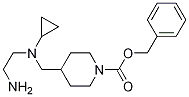 4-{[(2-AMino-ethyl)-cyclopropyl-aMino]-Methyl}-piperidine-1-carboxylic acid benzyl ester Struktur