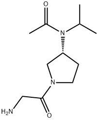 N-[(R)-1-(2-AMino-acetyl)-pyrrolidin-3-yl]-N-isopropyl-acetaMide Struktur