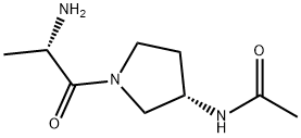 N-[(S)-1-((S)-2-AMino-propionyl)-pyrrolidin-3-yl]-acetaMide Struktur