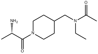 N-[1-((S)-2-AMino-propionyl)-piperidin-4-ylMethyl]-N-ethyl-acetaMide Struktur