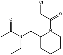 N-[1-(2-Chloro-acetyl)-piperidin-2-ylMethyl]-N-ethyl-acetaMide Struktur