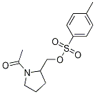 Toluene-4-sulfonic acid 1-acetyl-pyrrolidin-2-ylMethyl ester Struktur