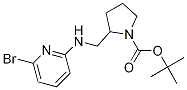 2-[(6-Bromo-pyridin-2-ylamino)-methyl]-pyrrolidine-1-carboxylic acid tert-butyl ester Struktur