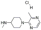 Methyl-[1-(3-methyl-pyrazin-2-yl)-piperidin-4-yl]-amine hydrochloride Struktur