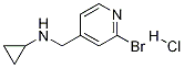 (2-BroMo-pyridin-4-ylMethyl)-cyclopropyl-aMine hydrochloride Struktur