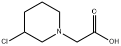 (3-Chloro-piperidin-1-yl)-acetic acid Struktur