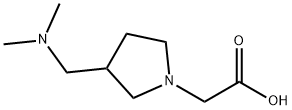 (3-DiMethylaMinoMethyl-pyrrolidin-1-yl)-acetic acid Struktur