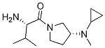 (S)-2-AMino-1-[(R)-3-(cyclopropyl-Methyl-aMino)-pyrrolidin-1-yl]-3-Methyl-butan-1-one Struktur