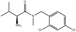 (S)-2-AMino-N-(2,4-dichloro-benzyl)-3,N-diMethyl-butyraMide Struktur