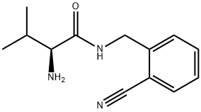 (S)-2-AMino-N-(2-cyano-benzyl)-3-Methyl-butyraMide Struktur