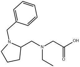 [(1-Benzyl-pyrrolidin-2-ylMethyl)-ethyl-aMino]-acetic acid Struktur