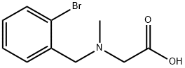 [(2-BroMo-benzyl)-Methyl-aMino]-acetic acid Struktur