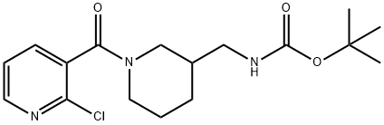 [1-(2-Chloro-pyridine-3-carbonyl)-piperidin-3-ylMethyl]-carbaMic acid tert-butyl ester Struktur